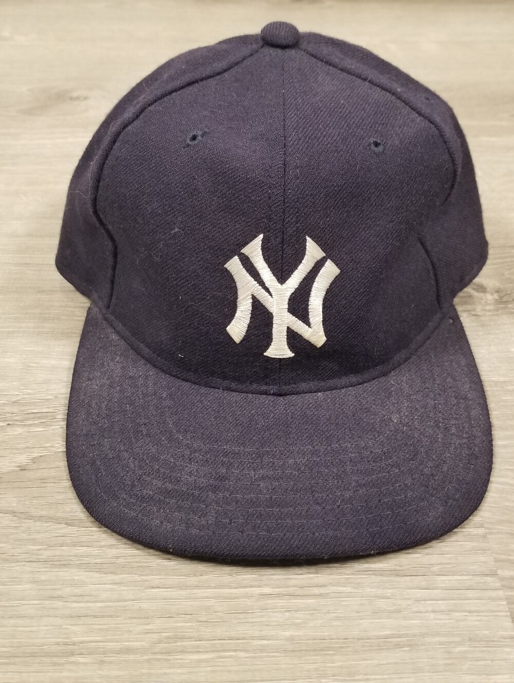 Vintage 90s New York Yankees MLB Starter Plain Logo Wool SnapBack Hat Cap